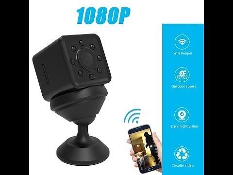 The SQ13 Quelima Mini DV Night Vision WIfi IP Camera Instructions Review And Unboxing