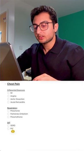 Chest Pain: GIT DDx
