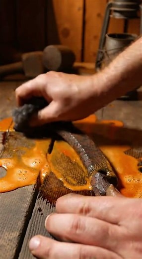 Old Barn Chain Hook Rust Removal Is So Satisfying