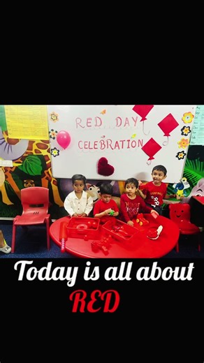 introduction of RED color #derabassi #mubarakpur #earlylearning #childcare
