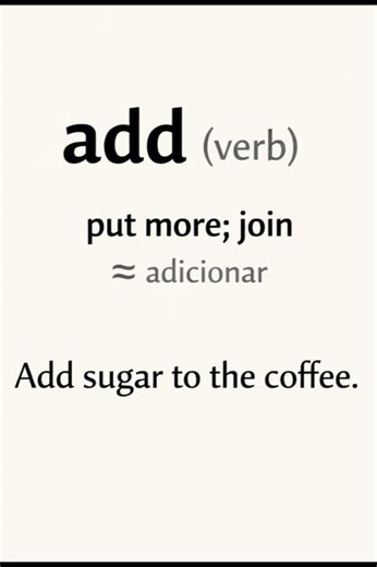 Add (Verb) Explained – A1 English#add #a1english #englishshorts #learnenglish