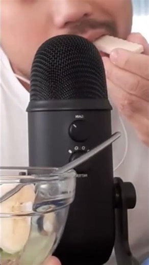 ASMR Whipped Cream & Wafer eating sounds #youtubeshorts #shorts