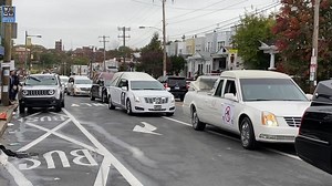 Hearse parade in Philadelphia calls attention to violence, opioid use, and the toll of coronavirus