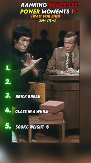 Ranking Bruce Lee power Moments 🚩