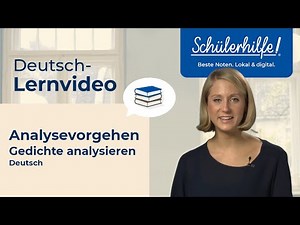 Gedichtanalyse | Textanalyse & -interpretation🎓 Schülerhilfe Lernvideo Deutsch