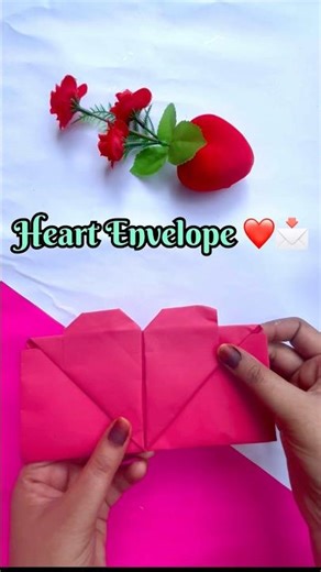 Heart Envelope ❤️📩 | Easy DIY Paper Craft #Shorts/Secret Message Heart Envelope 😍