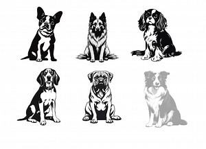 214 Dog Svg, Dog Clipart, Dog Breed Svg , Dog Svg Cut Files , Dog Cricut Svg, Laser Engraving Dog Svg - Etsy