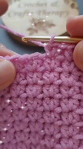 145K views · 1.5K reactions | Beautiful crochet 2HDC stitch ❤️ | Crochet & Crafts Therapy | Facebook