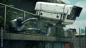 CCTV Security Camera 4K AI Animation