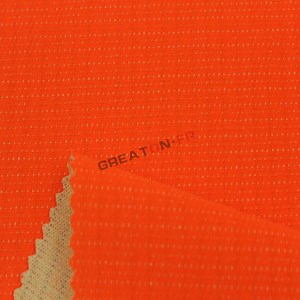 [Hot Item] 250GSM En 11611 Cotton Aramid Modacrylic Hi Vis Flame Retardant Interlock Fabric