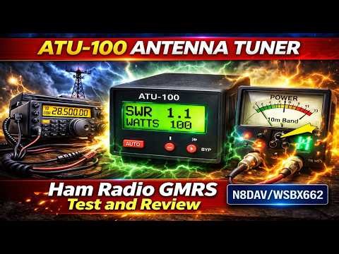 ATU-100 Antenna Tuner Test and Review #hamradio #prepper #radio #antenna #tuner #atu100 