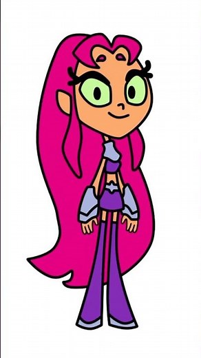 How to draw Starfire - Teen Titans #drawing #art #howtodraw #teentitans #starfire