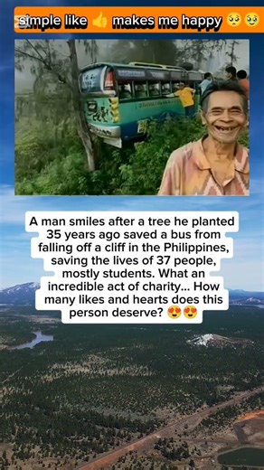 Man’s Simple Act 35 Years Ago Stops Bus from Falling Off Cliff!