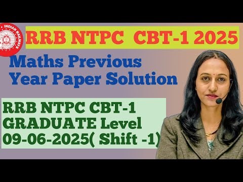 RRB NTPC CBT-1 GRADUATE Level 2025 | Paper Solution With best approach | By Vandana Yadav |