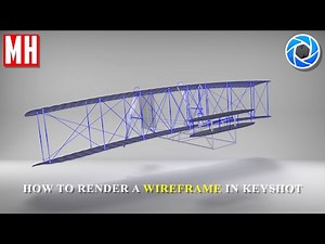 Keyshot 6 Tutorial : How to render a Wireframed model