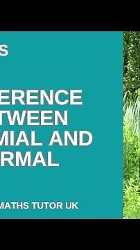 A-level Statistics: what is the difference between BINOMIAL and NORMAL distributions? 🤔