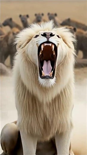 White Lion vs Wolf Pack | Unexpected Twist 🦁 🐺 #viral #foryou #shorts #youtubeshorts