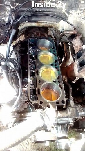 inside toyota 2y engine🛠️🤯 #toyota #engines #namibia