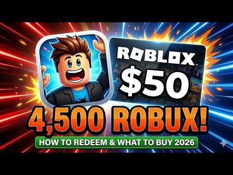 $50 Roblox Gift Card: Unboxing 4,500 Robux Safely! (Official 2026 Guide)