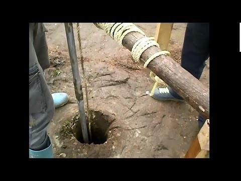 Put Forat Manual de la A la Z -- Video 3/10 -- Prima zi de forare- 2 panze freatice