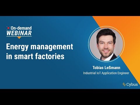 Energy Management in Smart Factories - On-demand Webinar