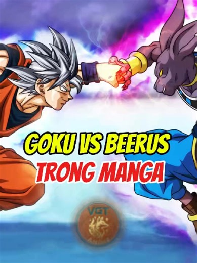 Goku Vs Beerus trong manga #tiktoksoiphim #anime #dragonball