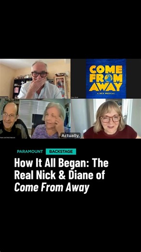 The real Nick & Diane share the story of their first kiss with Ron E. Rains and Susie McMonagle, who portray them on stage. Was it just like the musical… or a little different? 😉 Watch the full conversation here (https://bit.ly/477Ddeq), then see it live before the Chicago-area premiere of COME FROM AWAY closes October 12. ✈️ ParamountAurora.com 💙 #ComeFromAwayAurora | Paramount Theatre