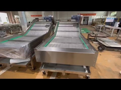 Food Grade Stainless Steel Slat Belt Conveyor