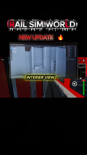 Train Game- Rail Sim World 2 New update Pic 📸 Interior View 🔥#shorts #indianrailways #traingames