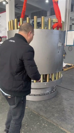 Assembly of Large bore Forged Steel High pressure Ball Valve