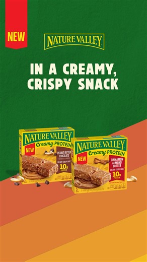 Creamy, crispy deliciousness– fueled by 10g powerful protein! | Nature Valley