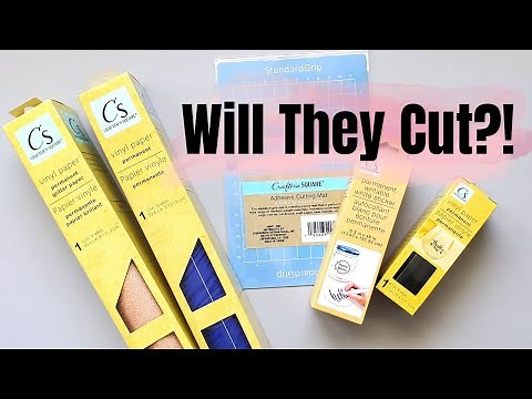 TRYING CUT SETTINGS FOR DOLLAR TREE VINYL WITH CRICUT - These work great!