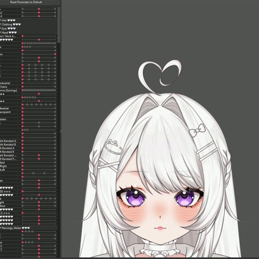 because it’s been highly requested! ✨here are some of the ears (and antennae) that you’ll be able to choose from in my upcoming customizable model 🤗waitlist now open!#live2dwip #MoshieMidnightModel