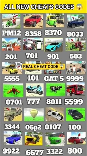 Indian Bike Driving 3D New Cheat Codes 💥 All Vehicles Spawn Code #shorts