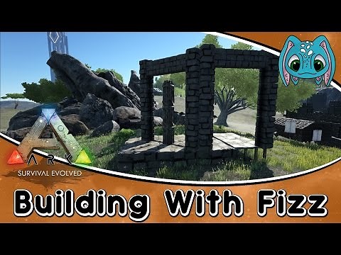 ARK:Survival Evolved Building w/ Fizz :: How to use Fence Foundation!!