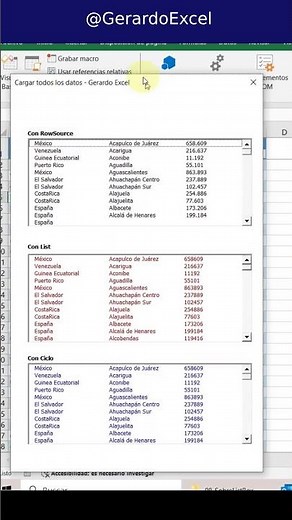 ListBox Load Data From Table #excel #vba #listbox