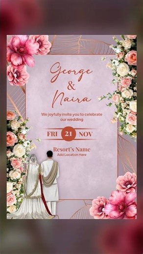 Wedding Card Design / Photoshop tutorial #shorts #photoshop