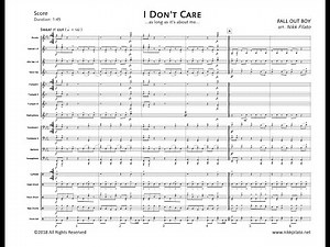 I Don't Care - Fall Out Boy (Marching Band Arrangement)