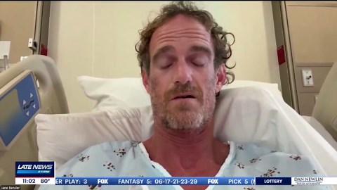 Surfer recovering after shark bite at New Smyrna Beach