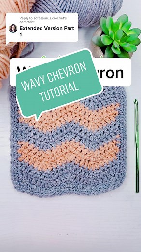 Wavy Chevron Stitch Crochet Tutorial Part 1