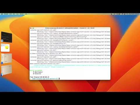 Use DotNet CLI (Command Line Interface) on MacOS to generate, debug and run .NET apps