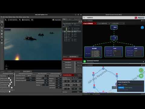 Robuff USV Swarm Demo | Mission Control and Ocean Simulation Platform