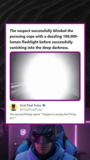 Suspect Blinded Pursuing Cops With a Dazzling 100000-Lumen Flashlight