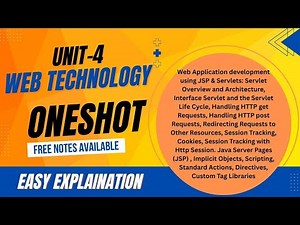 Web Technology OneShot || Unit-4 || BCA 3/4th Semester Subject