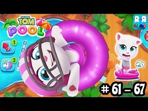 Talking Tom Pool - Level 61 - 67 Walktrough Gameplay