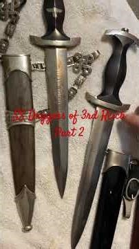Part II Exploring Chained SS Dagger Of WWII German SS daggers Edged Side Arms of Hitlers Bodyguard