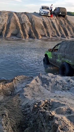 Off-Road Vehicle Adventure on Sandy Beach