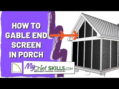 Screen Porch with Gable Screen - How To Create