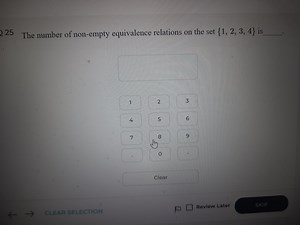 The number of non-empty equivalence relations on the set {1, 2,... | Filo