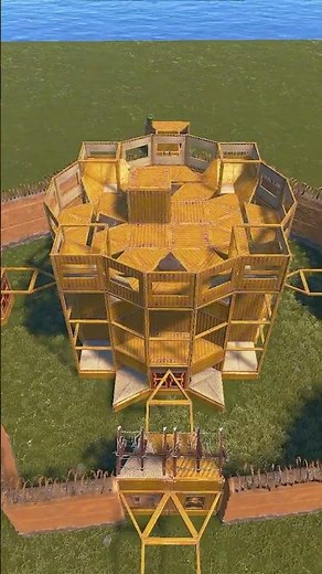 2x2 Compact Quad Base | Turrets & Multi TC Setup #rust #shorts #rustbasedesign #rustbase #rustbuild